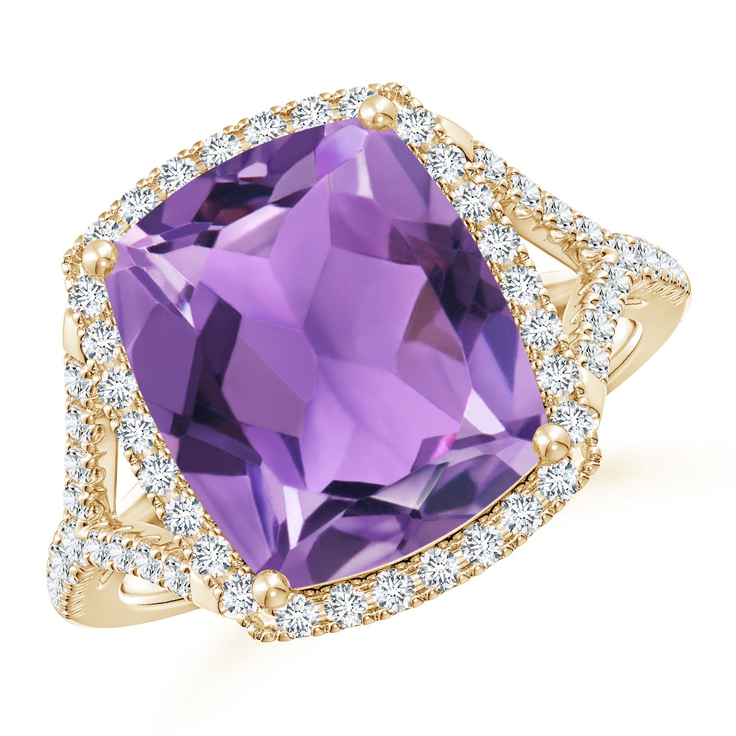 AA - Amethyst / 5.07 CT / 14 KT Yellow Gold