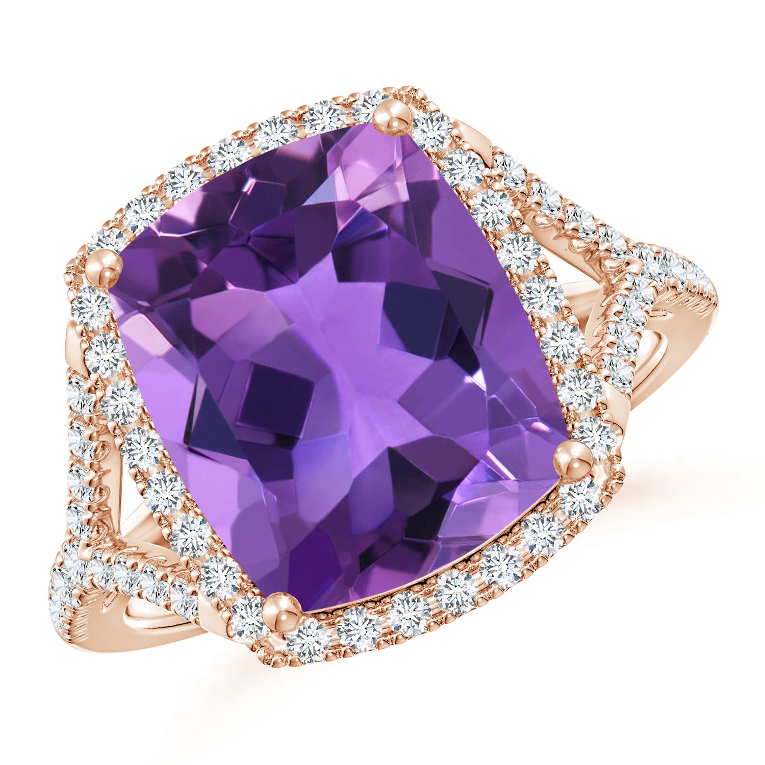 AAA - Amethyst / 5.07 CT / 14 KT Rose Gold