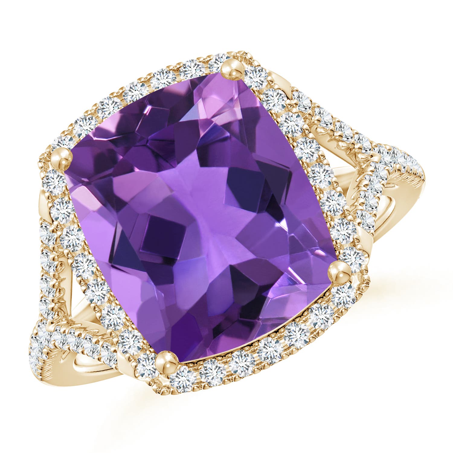 AAA - Amethyst / 5.07 CT / 14 KT Yellow Gold