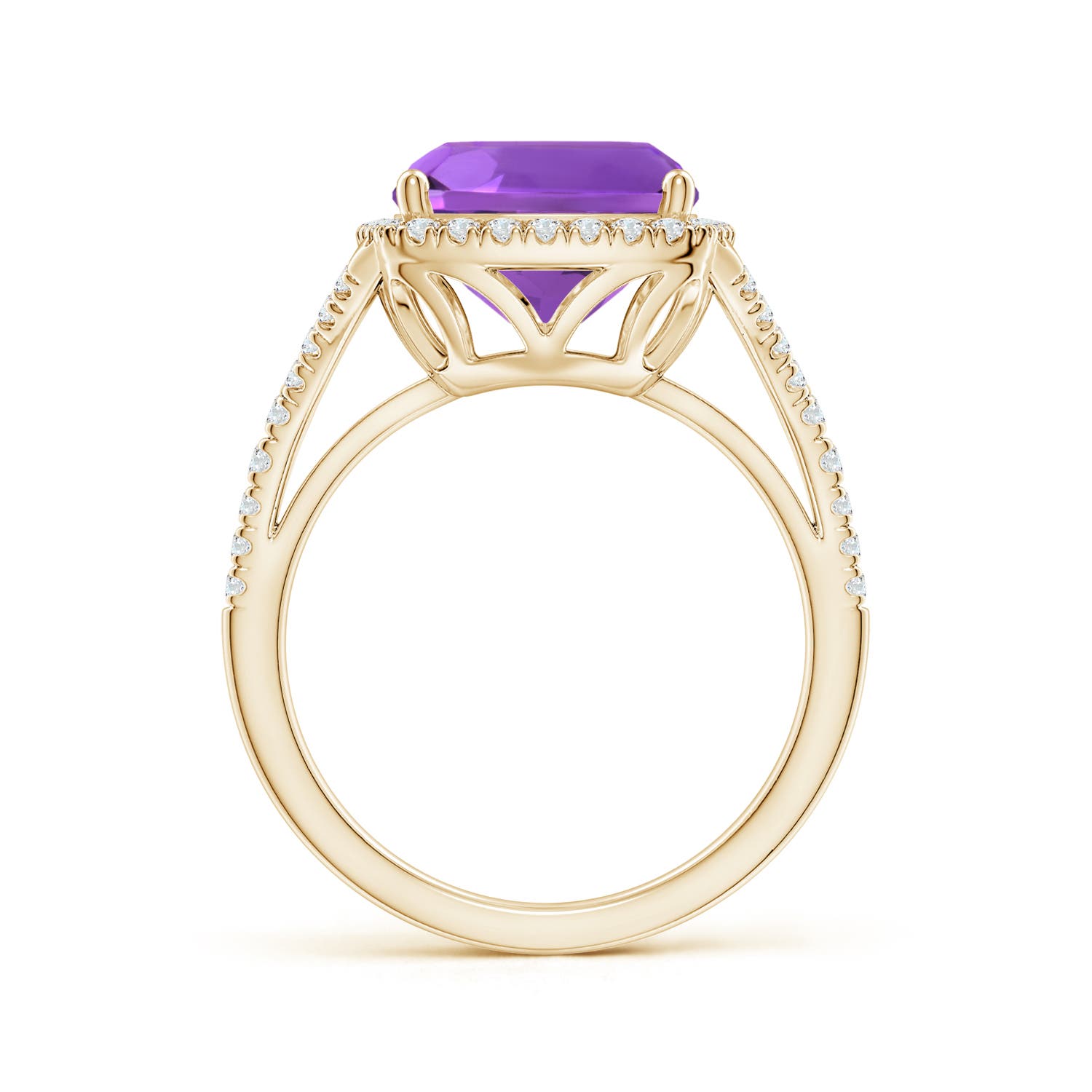 AAA - Amethyst / 5.07 CT / 14 KT Yellow Gold