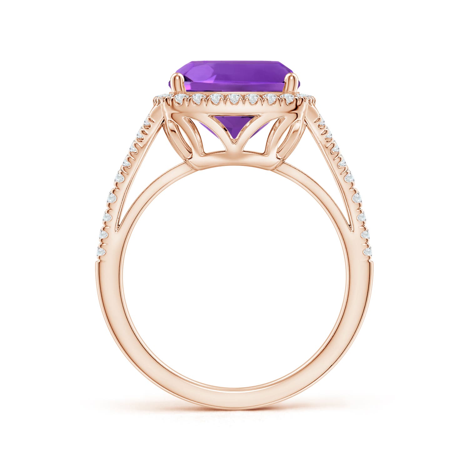 AAAA - Amethyst / 5.07 CT / 14 KT Rose Gold