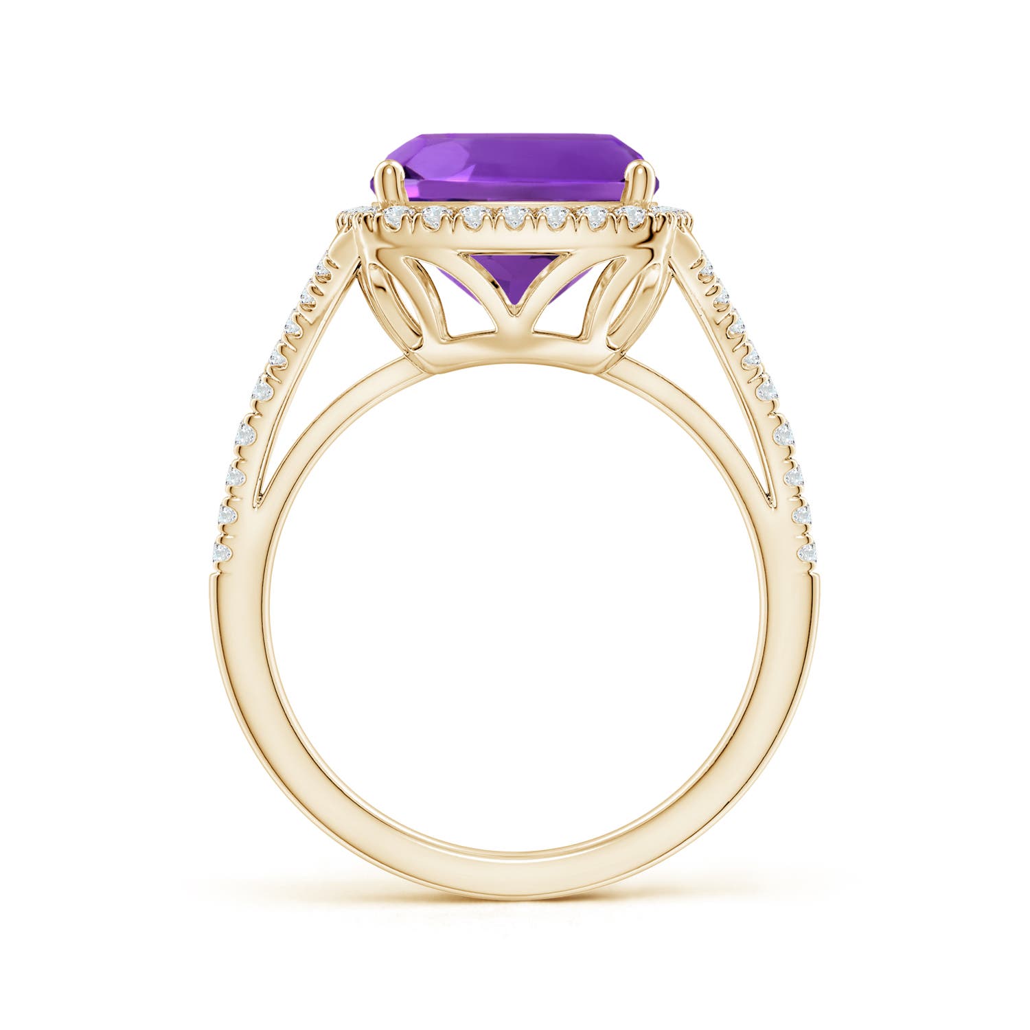 AAAA - Amethyst / 5.07 CT / 14 KT Yellow Gold