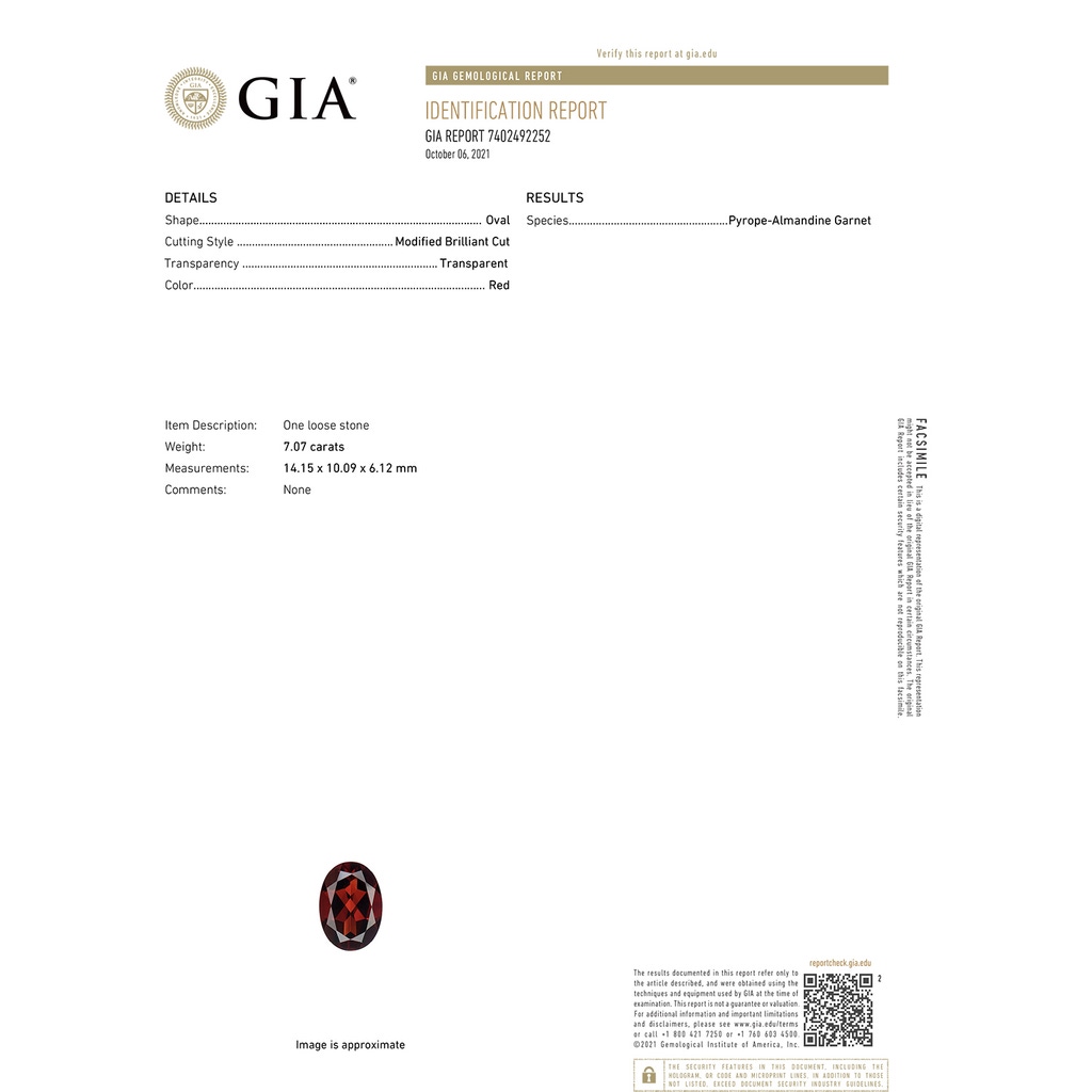 14.15x10.09x6.12mm AAA GIA Certified Oval Garnet Ring with Diamond Accents in P950 Platinum GIA-Cert