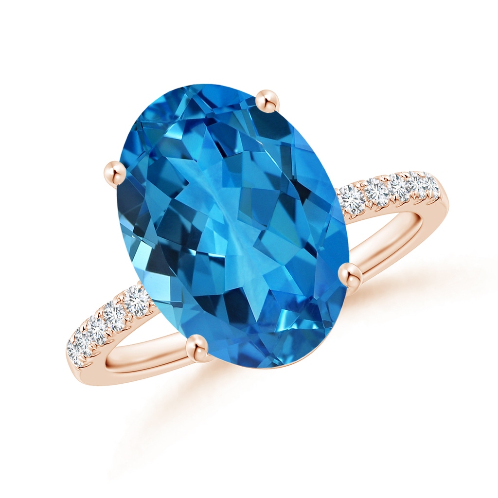 14.04x9.94x6.68mm AAA GIA Certified Oval Swiss Blue Topaz Ring with Diamond Accents in Rose Gold Side 199