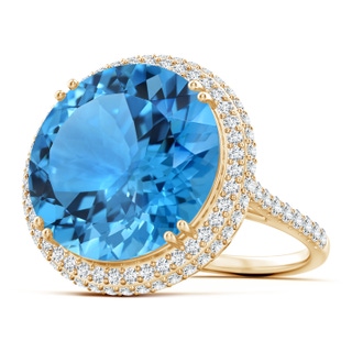 Round AAAA Swiss Blue Topaz