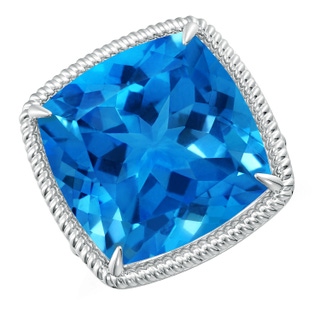 Cushion AAAA Swiss Blue Topaz