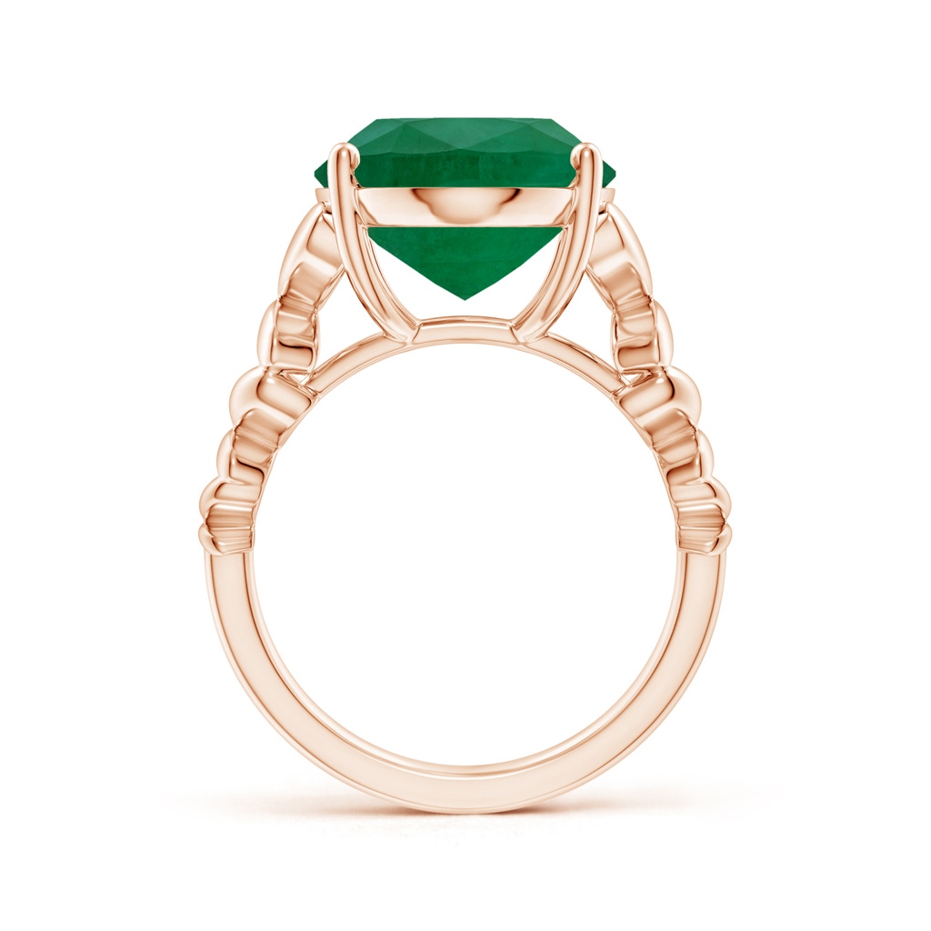 14.03x11.21x7.11mm A GIA Certified Oval Emerald Butterfly Cocktail Ring in Rose Gold Side 399