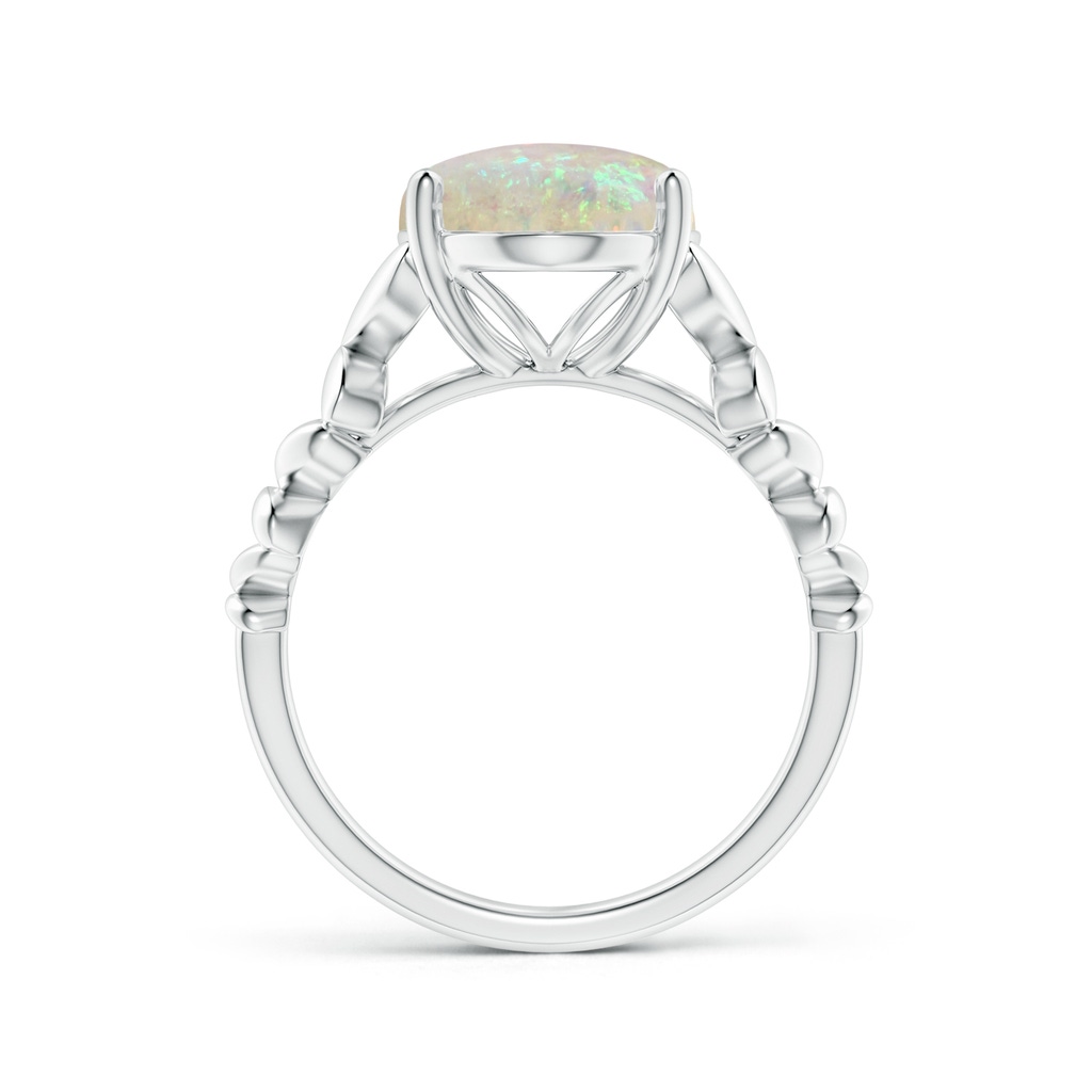 13.46x8.31x4.12mm AAA GIA Certified Oval Opal Butterfly Cocktail Ring in P950 Platinum Side-1