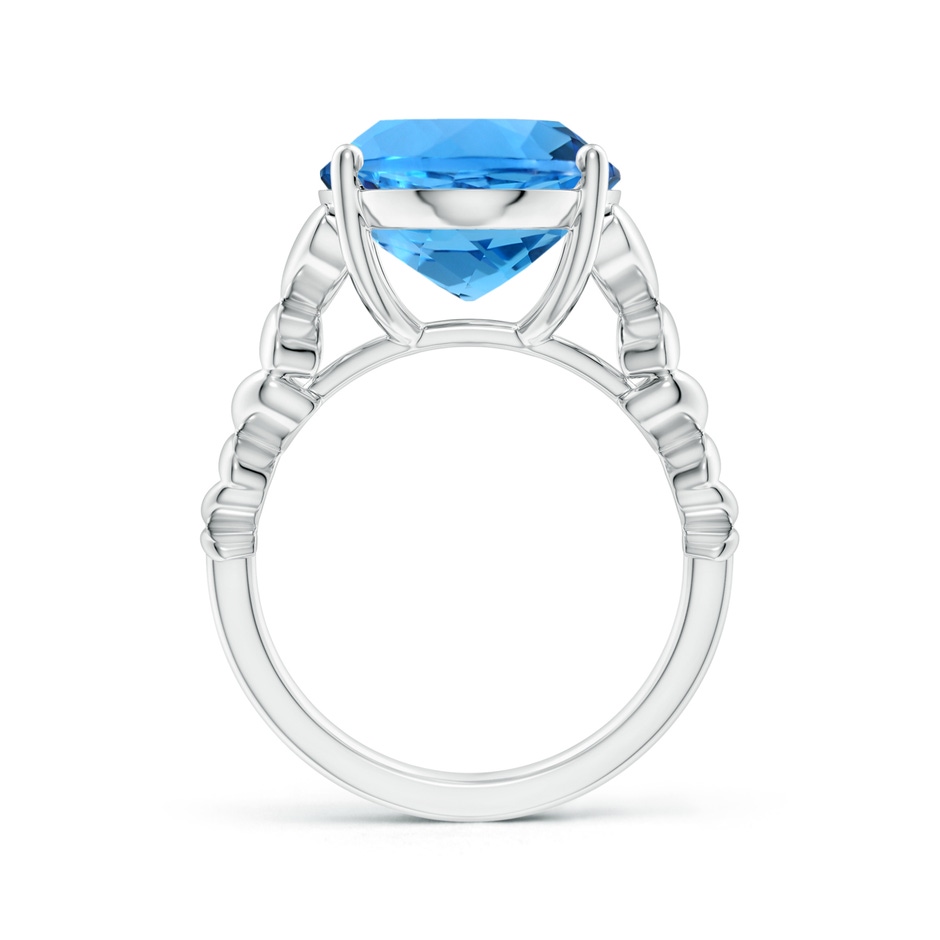 16.11x12.08x7.63mm AAAA GIA Certified Oval Swiss Blue Topaz Butterfly Cocktail Ring in White Gold Side 399