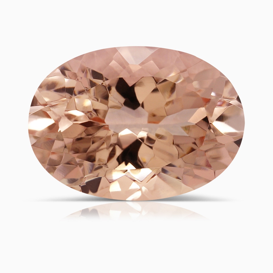 14.03x10.03x7.32mm AAAA GIA Certified Morganite Three Stone Ring with Diamond in 18K Rose Gold side 699
