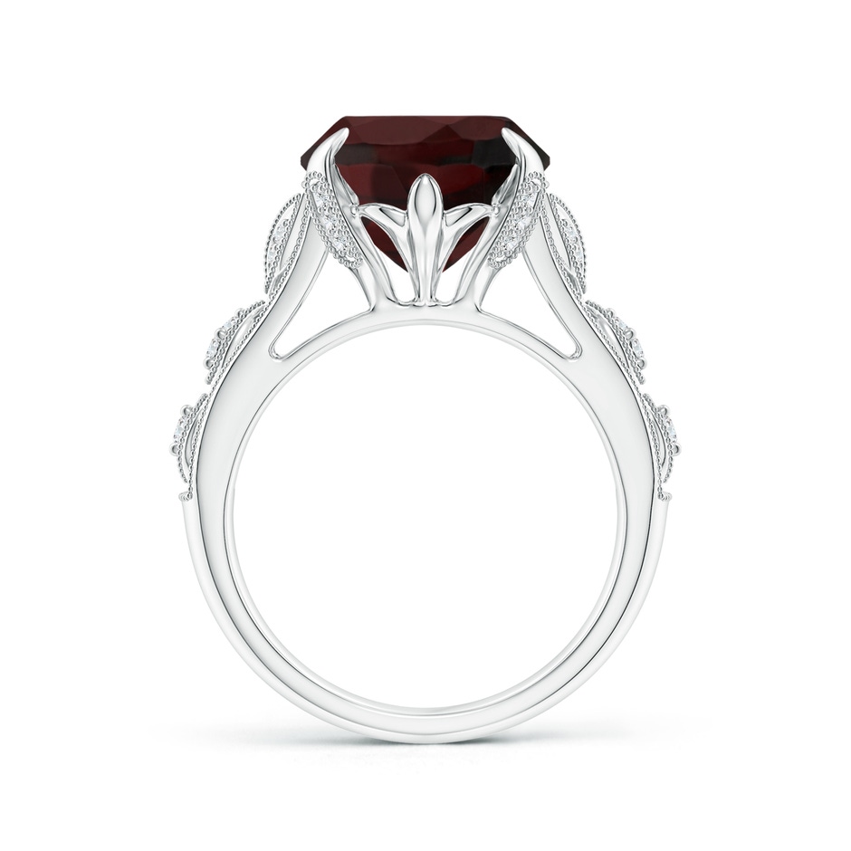 14.97x10.02x7.58mm A GIA Certified Vintage Style Oval Garnet Fleur De Lis Ring in White Gold side 199