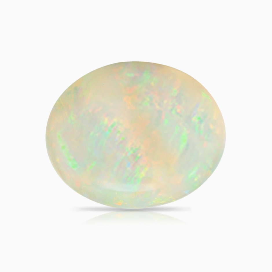12.90x10.53x4.24mm AAA GIA Certified Oval Opal Ring with Blue & White Diamonds in Rose Gold side 599