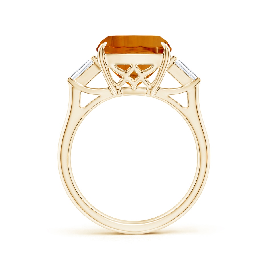 14.08x10.01x7.08mm AAAA GIA Certified Citrine Ring with Baguette Diamonds in 9K Yellow Gold side 199