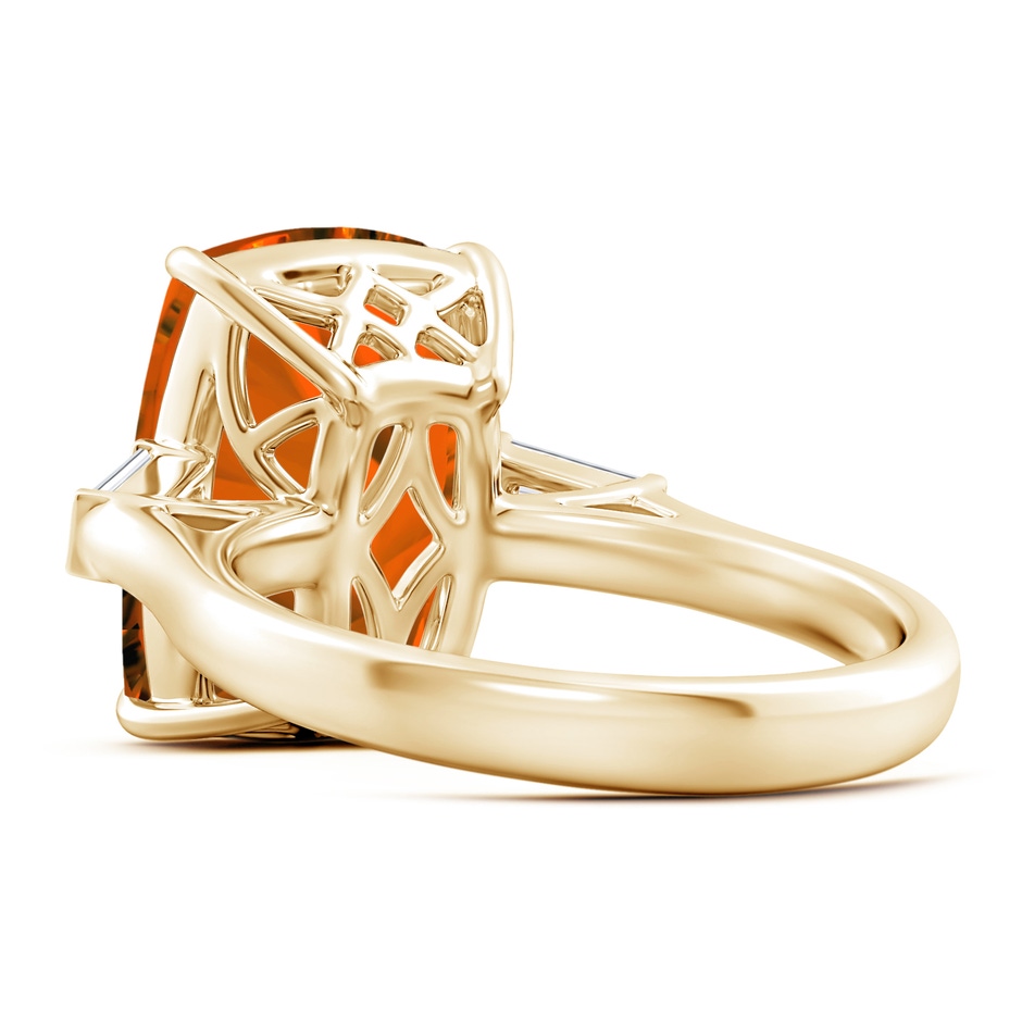 14.08x10.01x7.08mm AAAA GIA Certified Citrine Ring with Baguette Diamonds in 9K Yellow Gold side 399