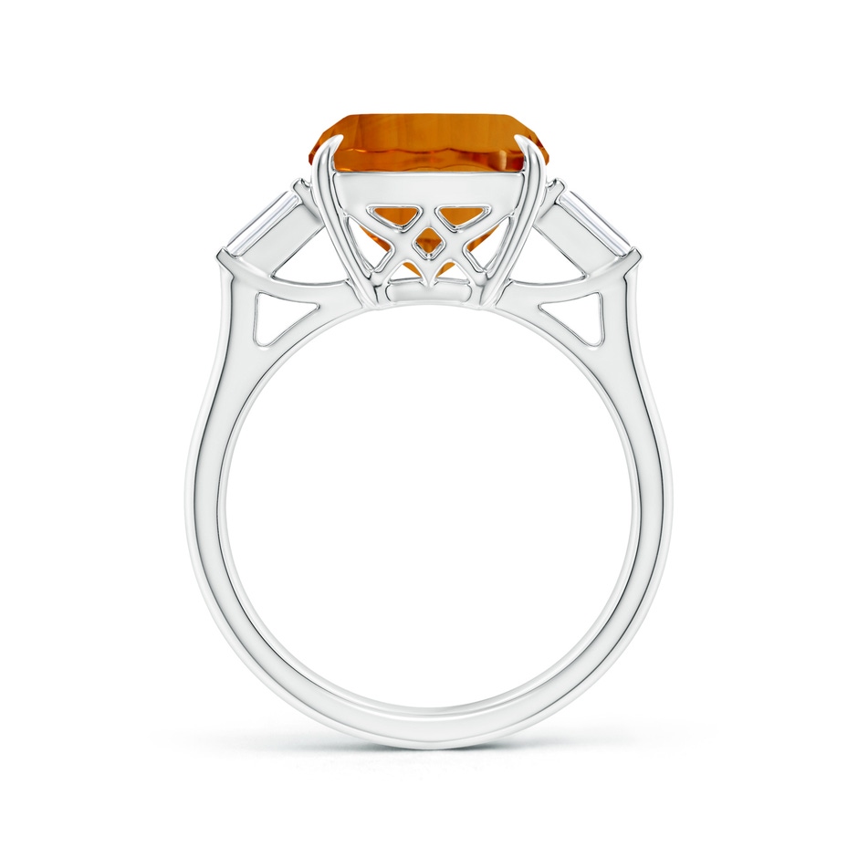 14.08x10.01x7.08mm AAAA GIA Certified Citrine Ring with Baguette Diamonds in White Gold side 199