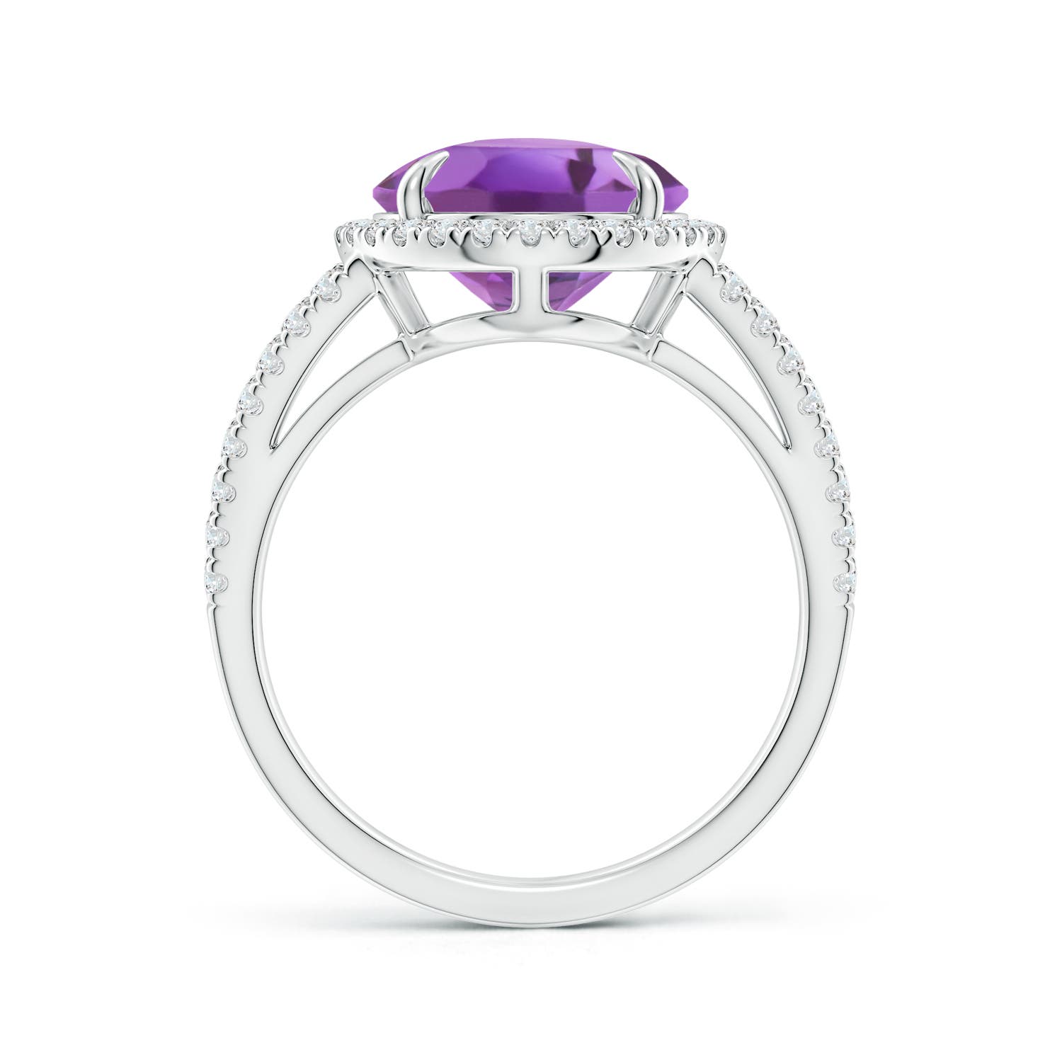 A - Amethyst / 4.84 CT / 14 KT White Gold