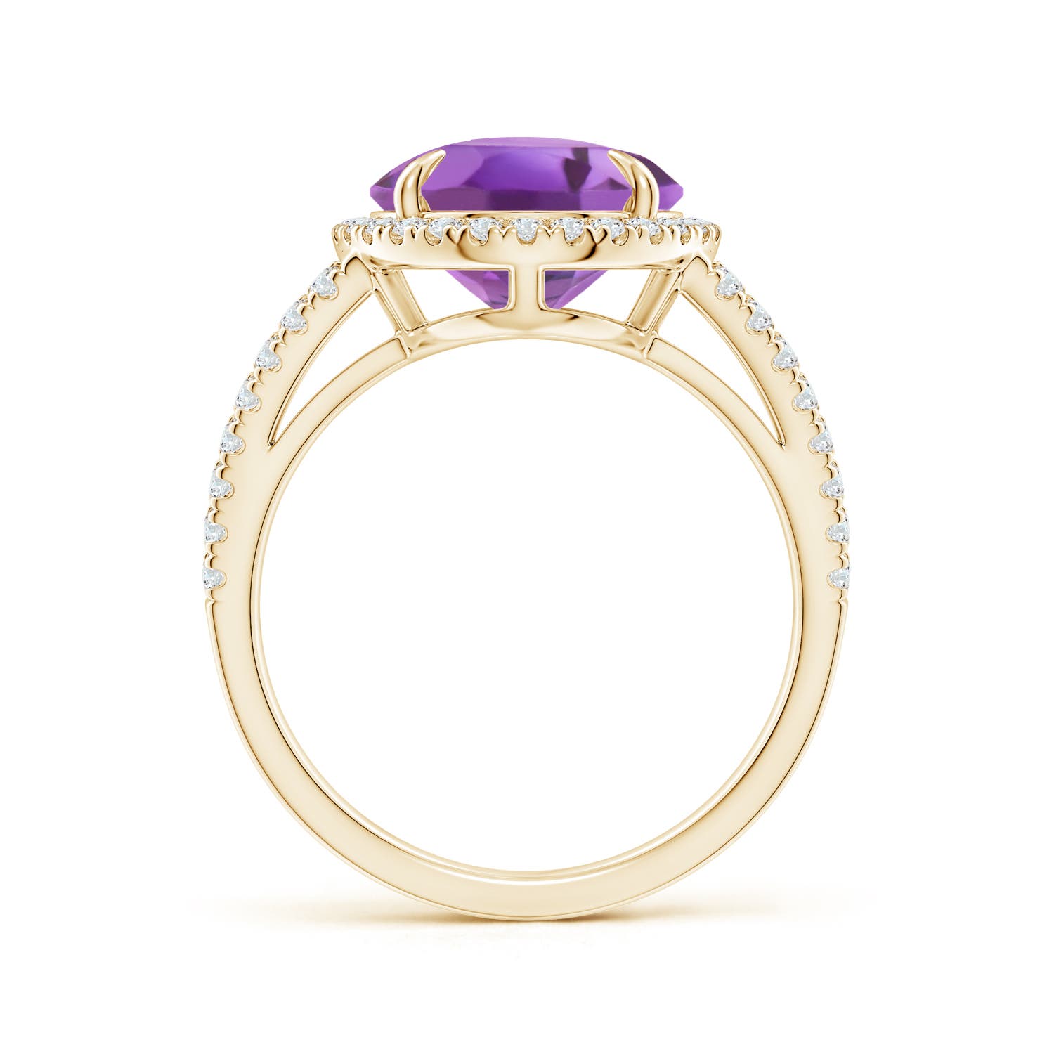 A - Amethyst / 4.84 CT / 14 KT Yellow Gold