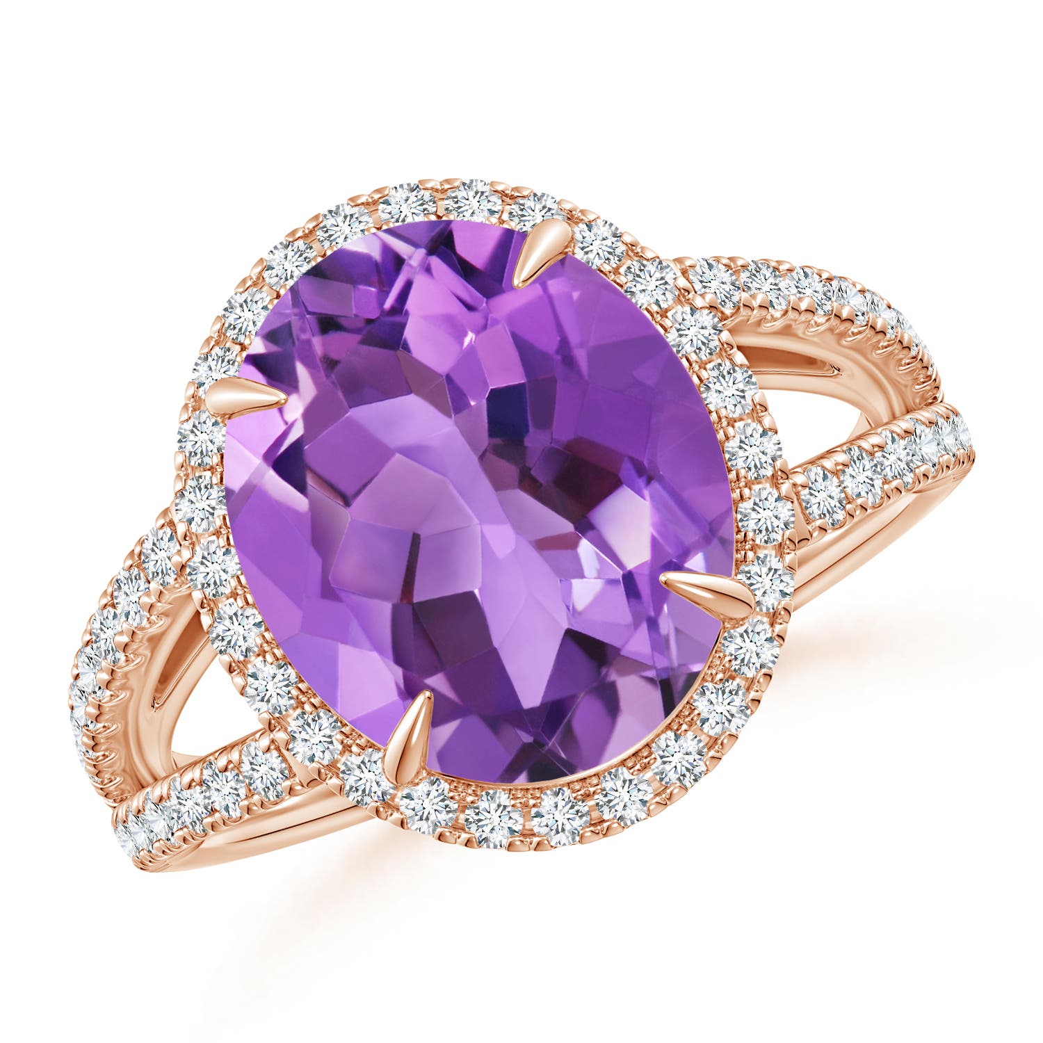 AA - Amethyst / 4.84 CT / 14 KT Rose Gold