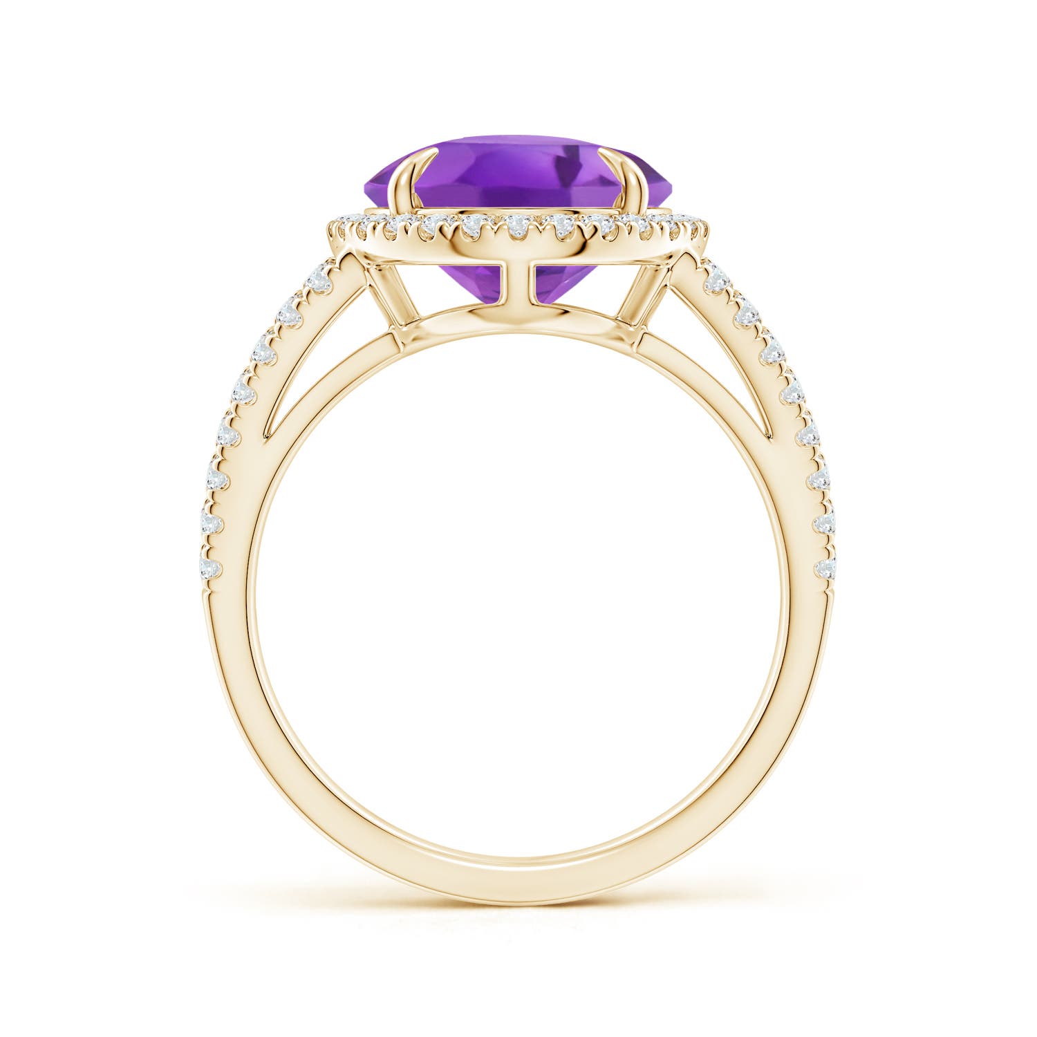 AA - Amethyst / 4.84 CT / 14 KT Yellow Gold