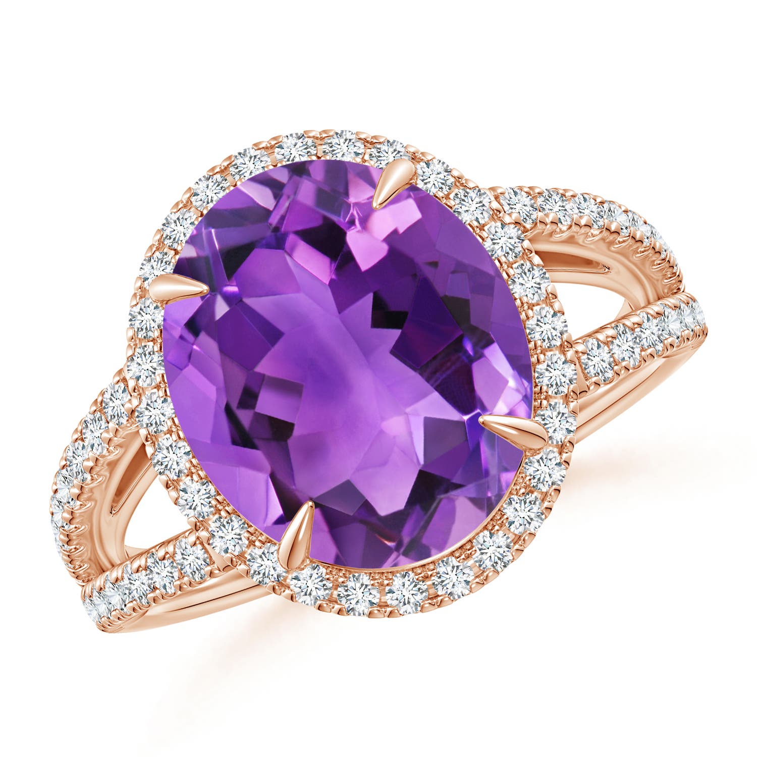 AAA - Amethyst / 4.84 CT / 14 KT Rose Gold