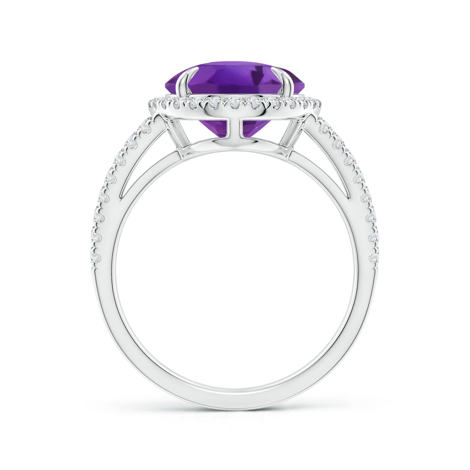 AAA - Amethyst / 4.84 CT / 14 KT White Gold