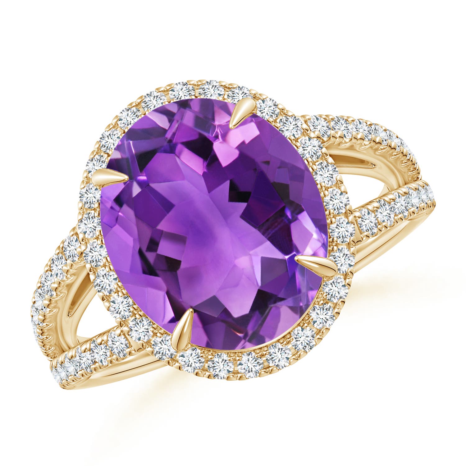 AAA - Amethyst / 4.84 CT / 14 KT Yellow Gold