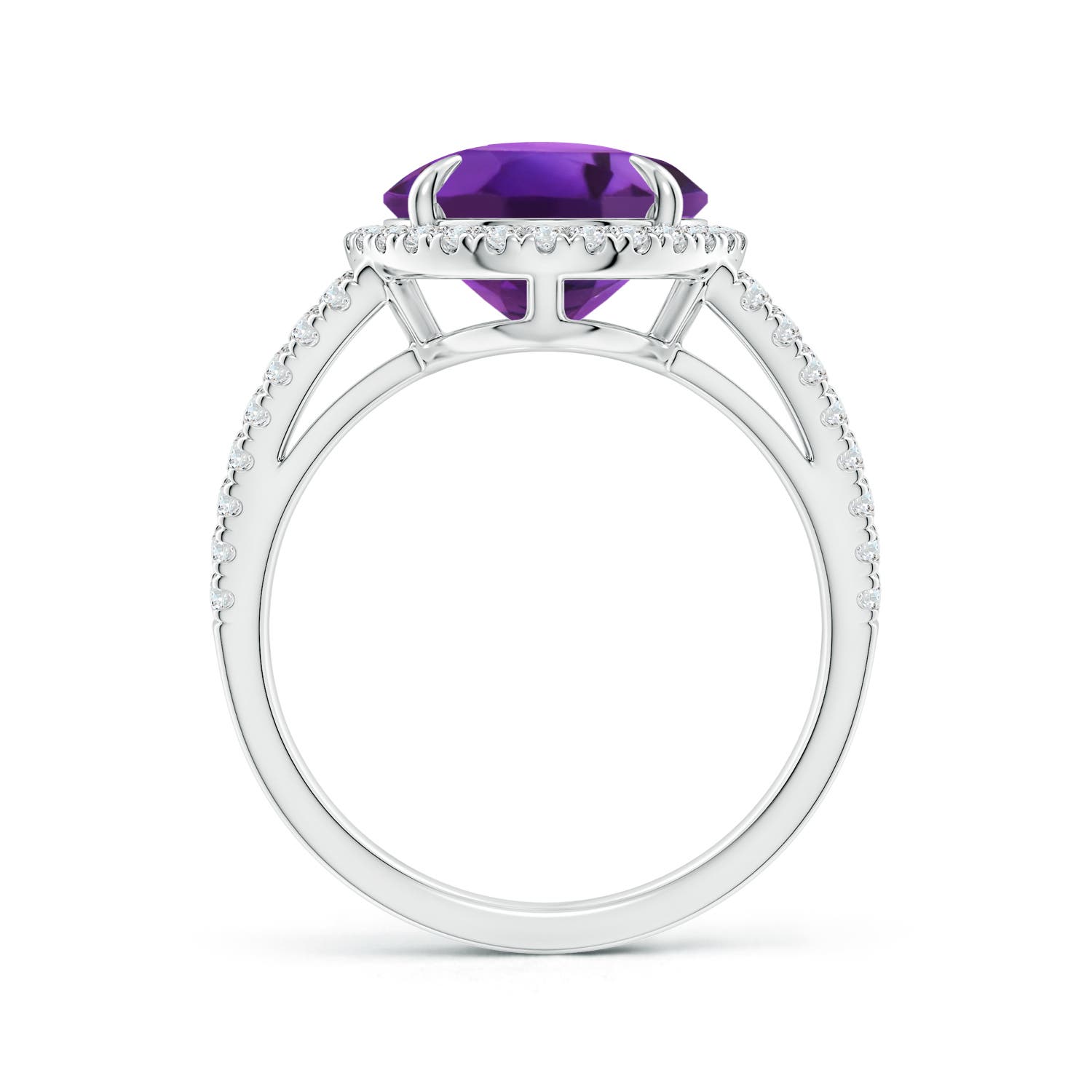 AAAA - Amethyst / 4.84 CT / 14 KT White Gold