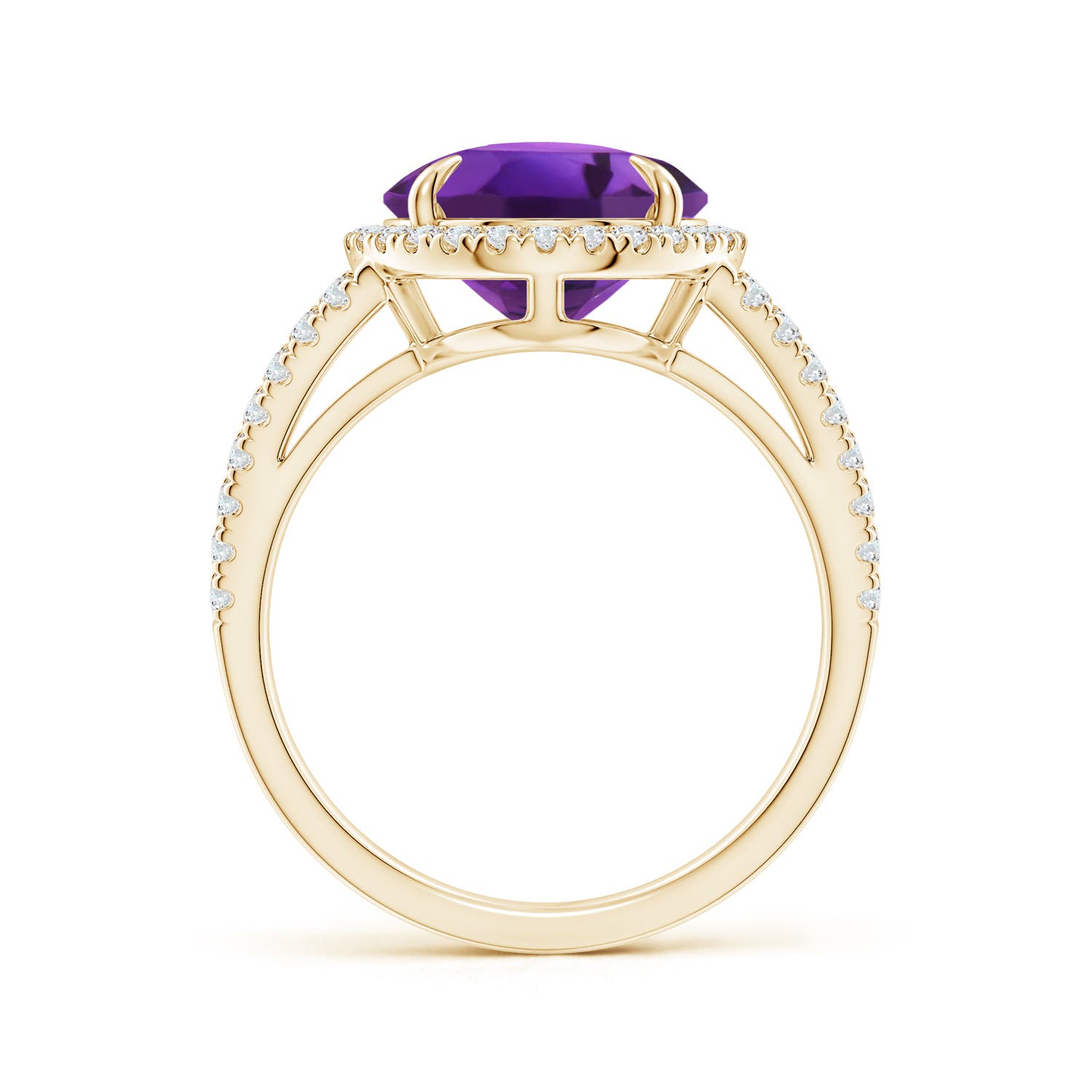 AAAA - Amethyst / 4.84 CT / 14 KT Yellow Gold