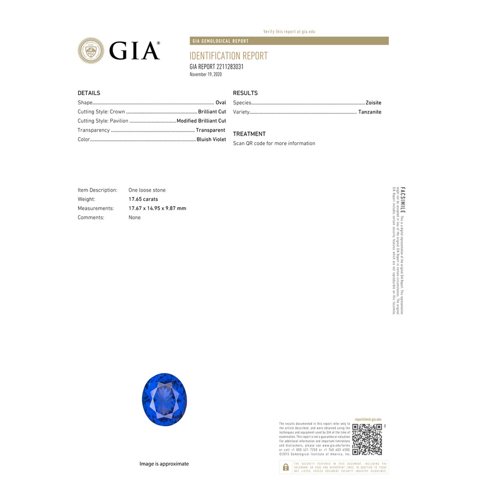 17.67x14.95x9.87mm AAAA Prong-Set GIA Certified Tanzanite Split Shank Ring in Rose Gold gia-cert