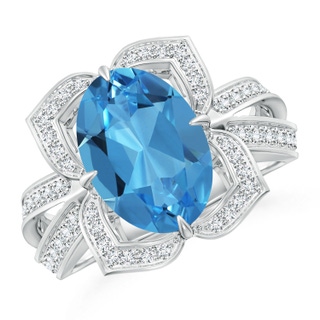 Oval AAAA Swiss Blue Topaz