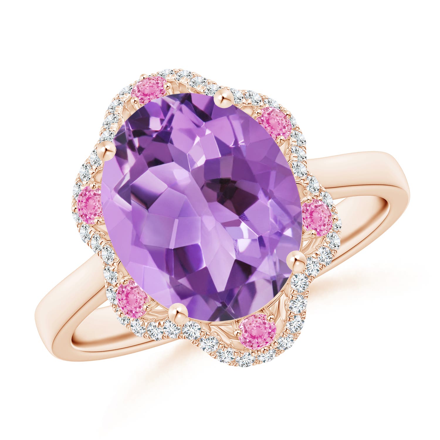 A - Amethyst / 3.48 CT / 14 KT Rose Gold