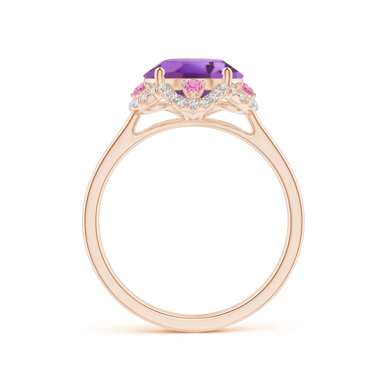 A - Amethyst / 3.48 CT / 14 KT Rose Gold