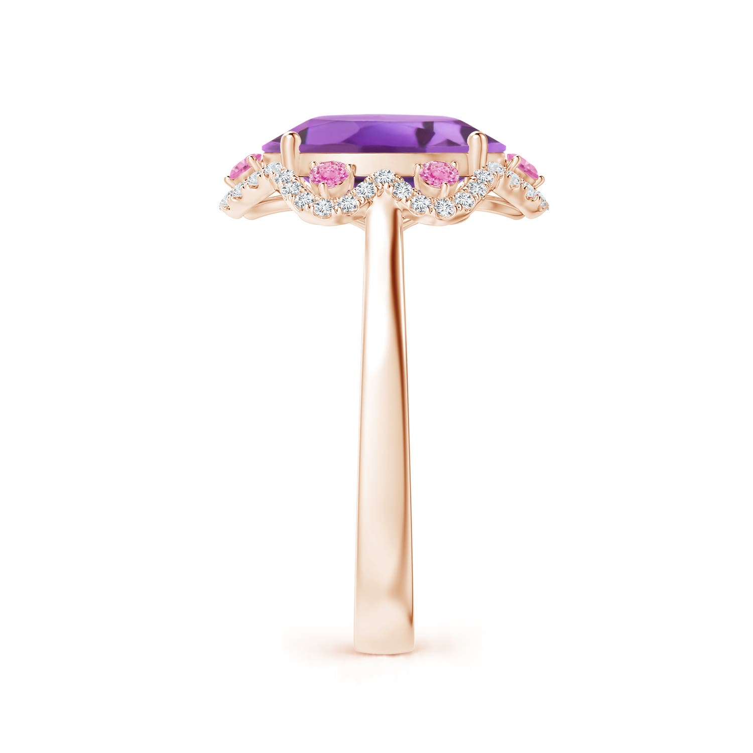 A - Amethyst / 3.48 CT / 14 KT Rose Gold