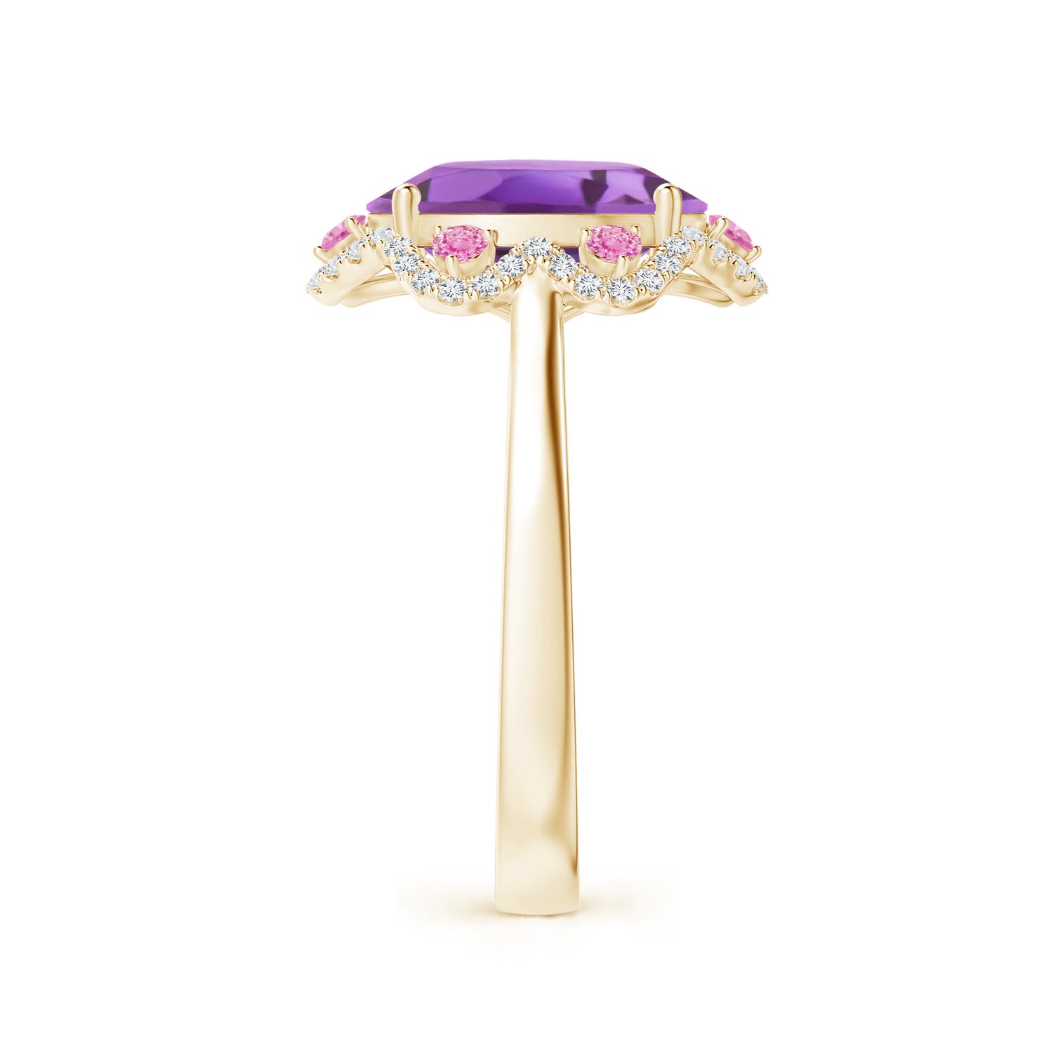 A - Amethyst / 3.48 CT / 14 KT Yellow Gold