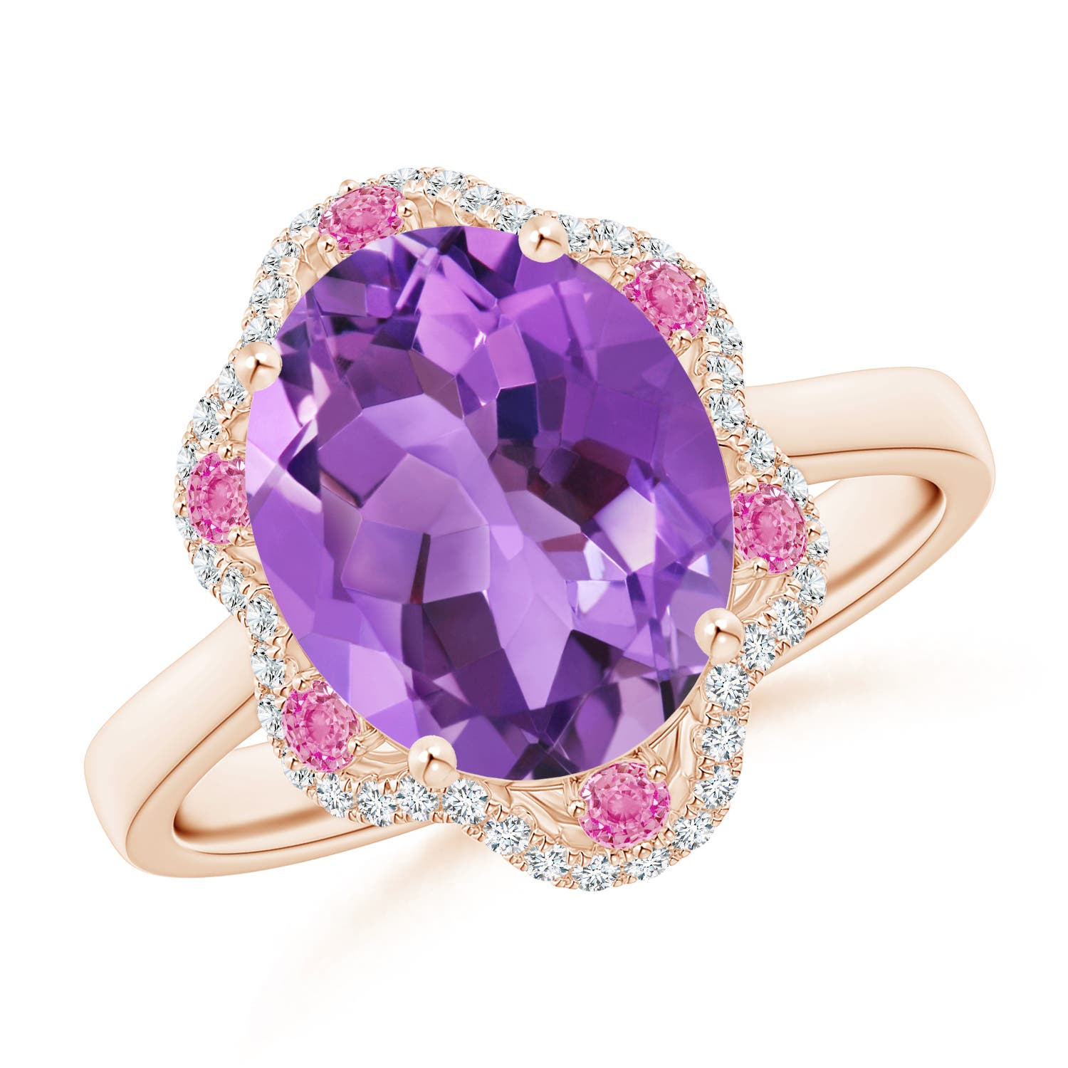 AA - Amethyst / 3.48 CT / 14 KT Rose Gold