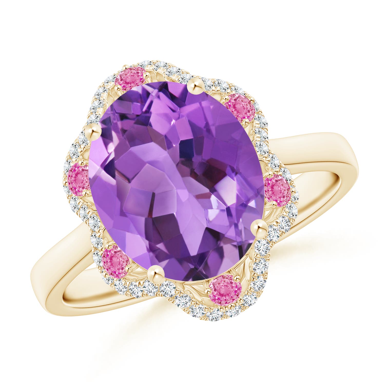 AA - Amethyst / 3.48 CT / 14 KT Yellow Gold