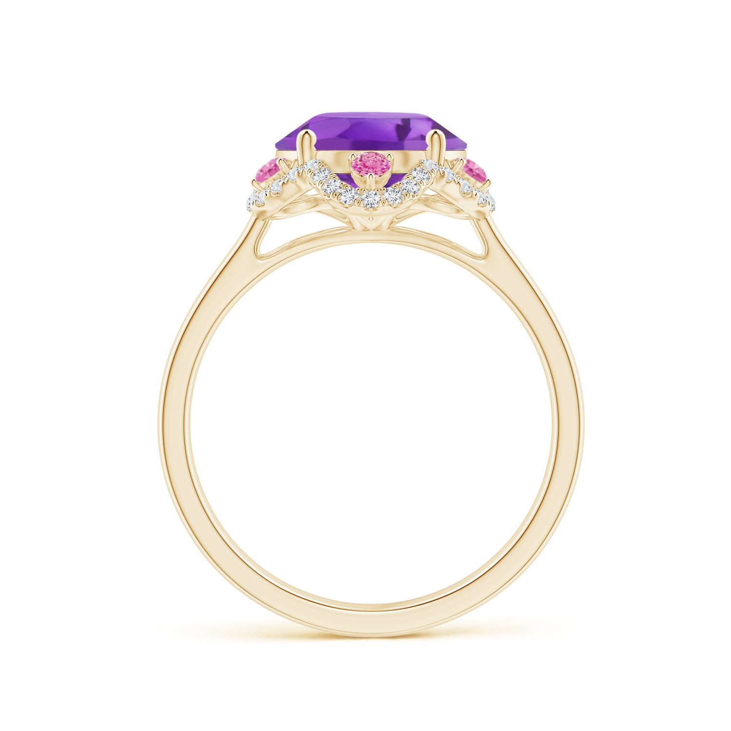 AA - Amethyst / 3.48 CT / 14 KT Yellow Gold