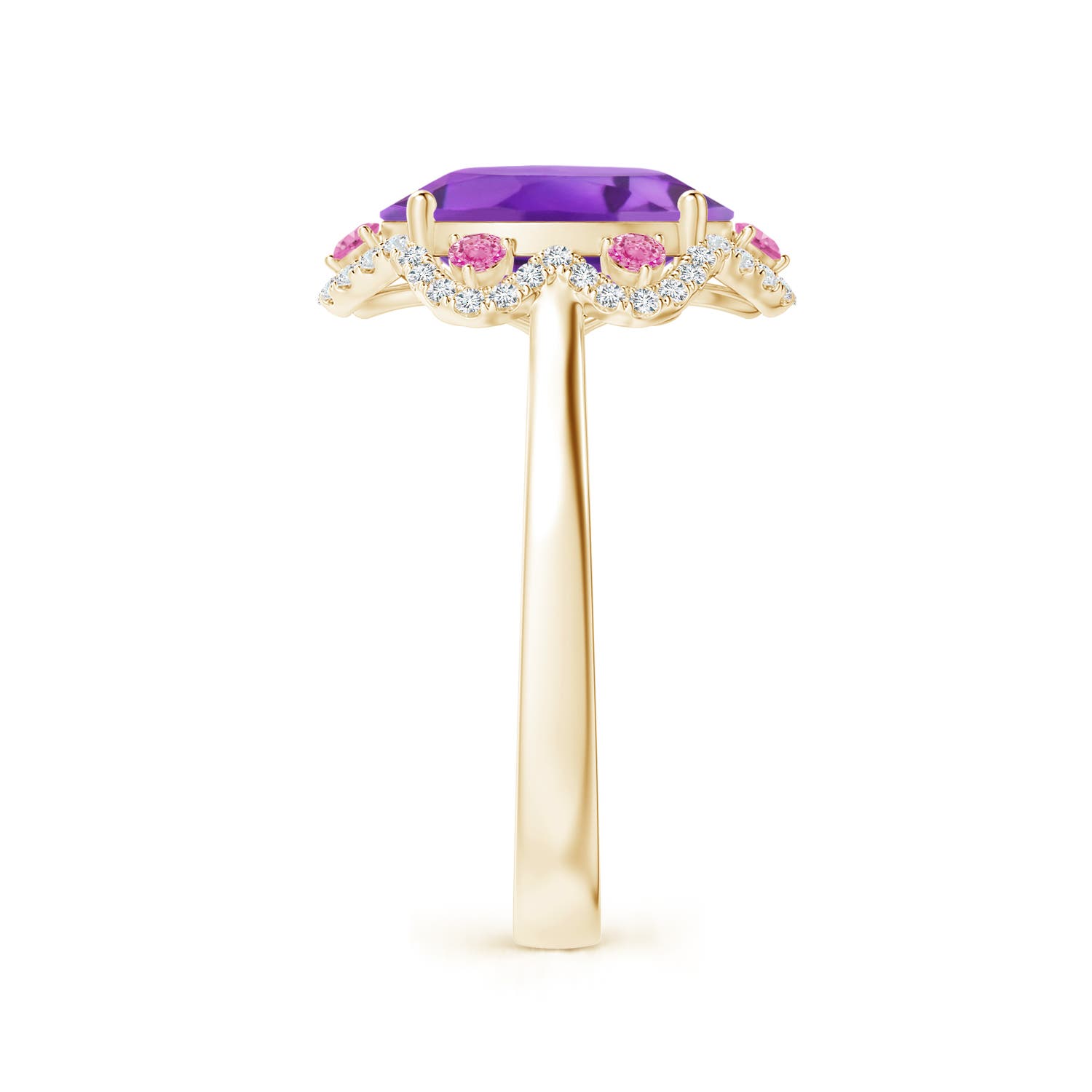 AA - Amethyst / 3.48 CT / 14 KT Yellow Gold