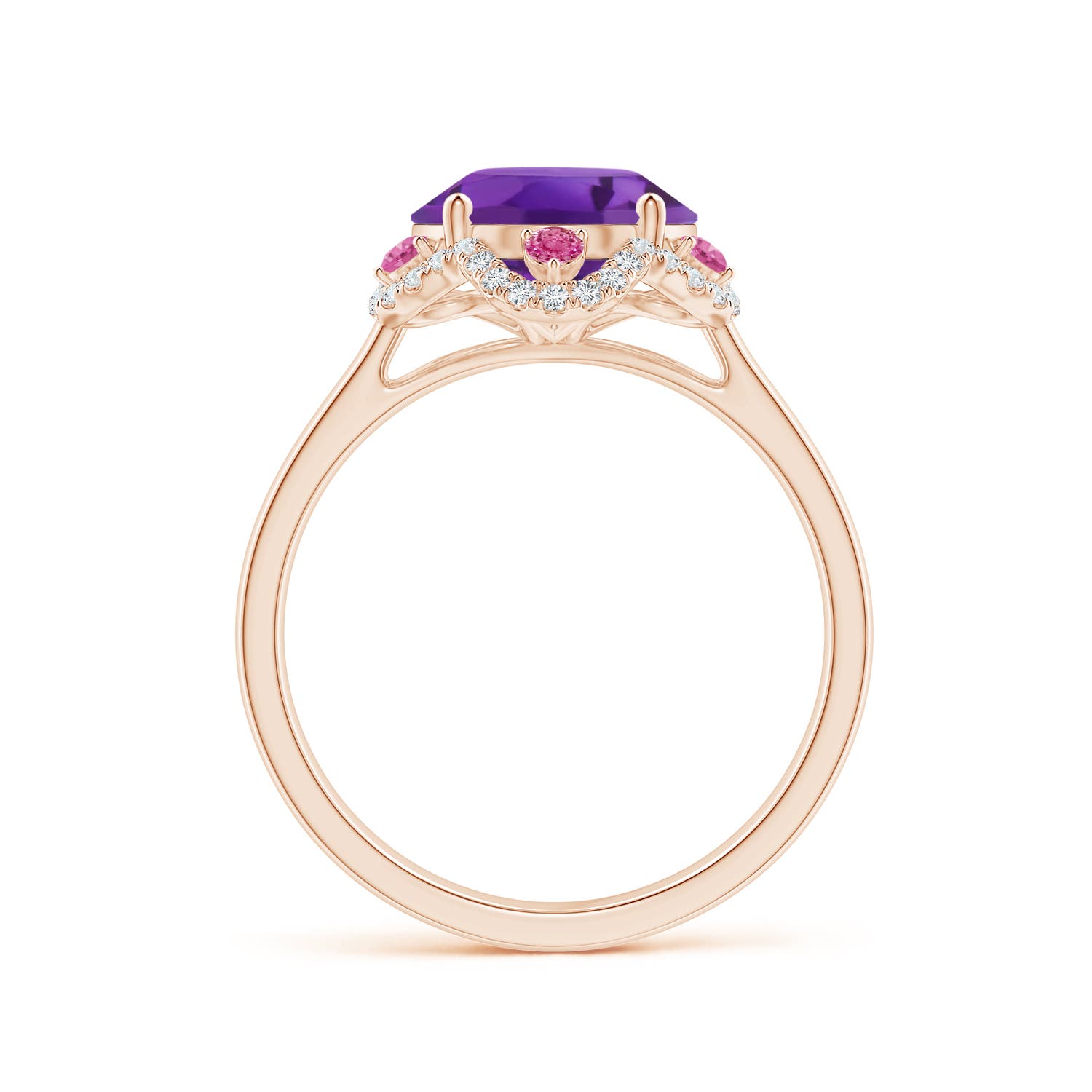 AAA - Amethyst / 3.48 CT / 14 KT Rose Gold