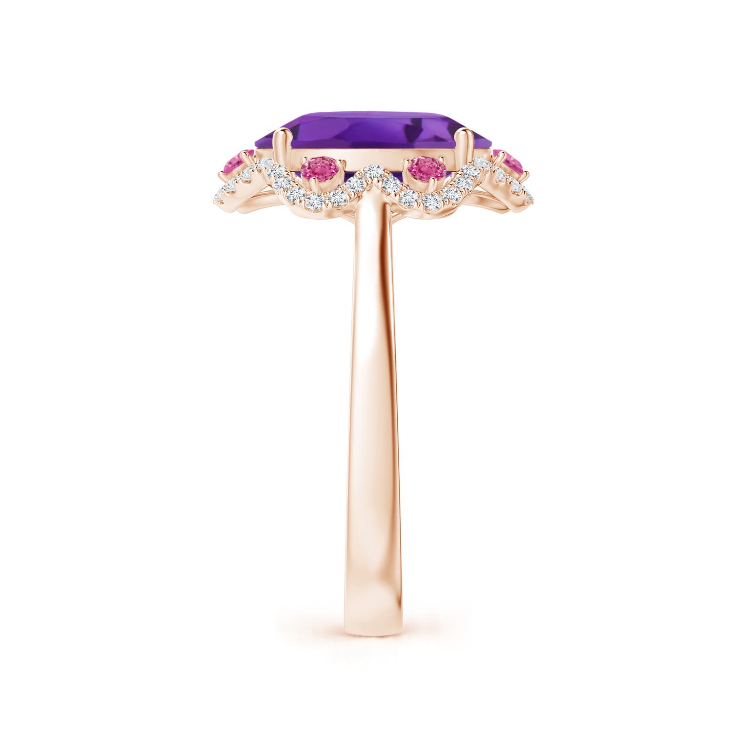 AAA - Amethyst / 3.48 CT / 14 KT Rose Gold