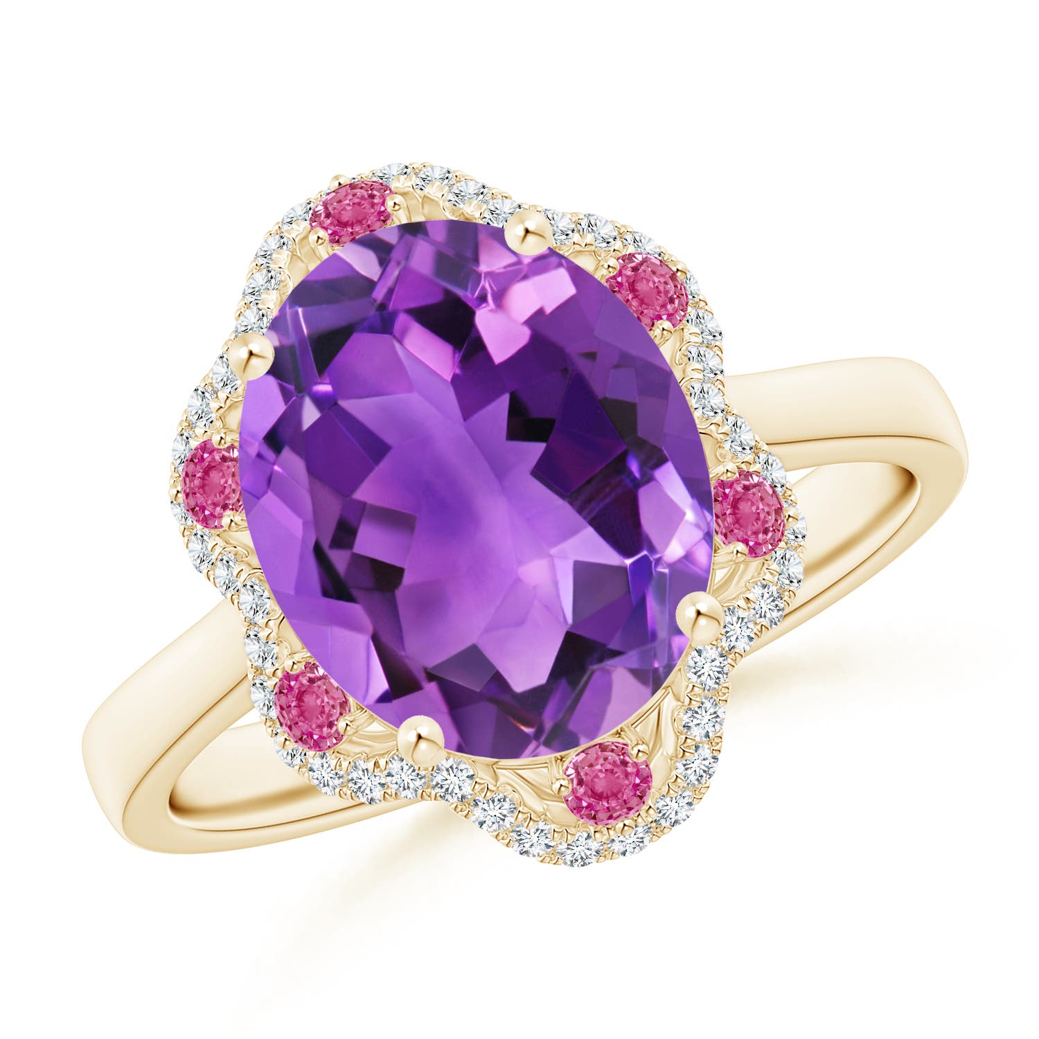 AAA - Amethyst / 3.48 CT / 14 KT Yellow Gold