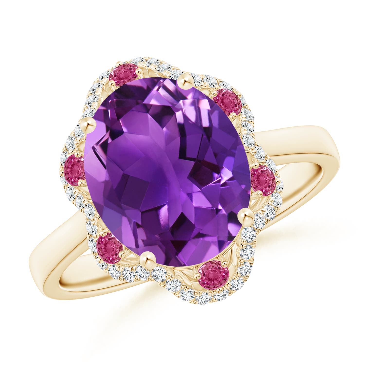 AAAA - Amethyst / 3.48 CT / 14 KT Yellow Gold