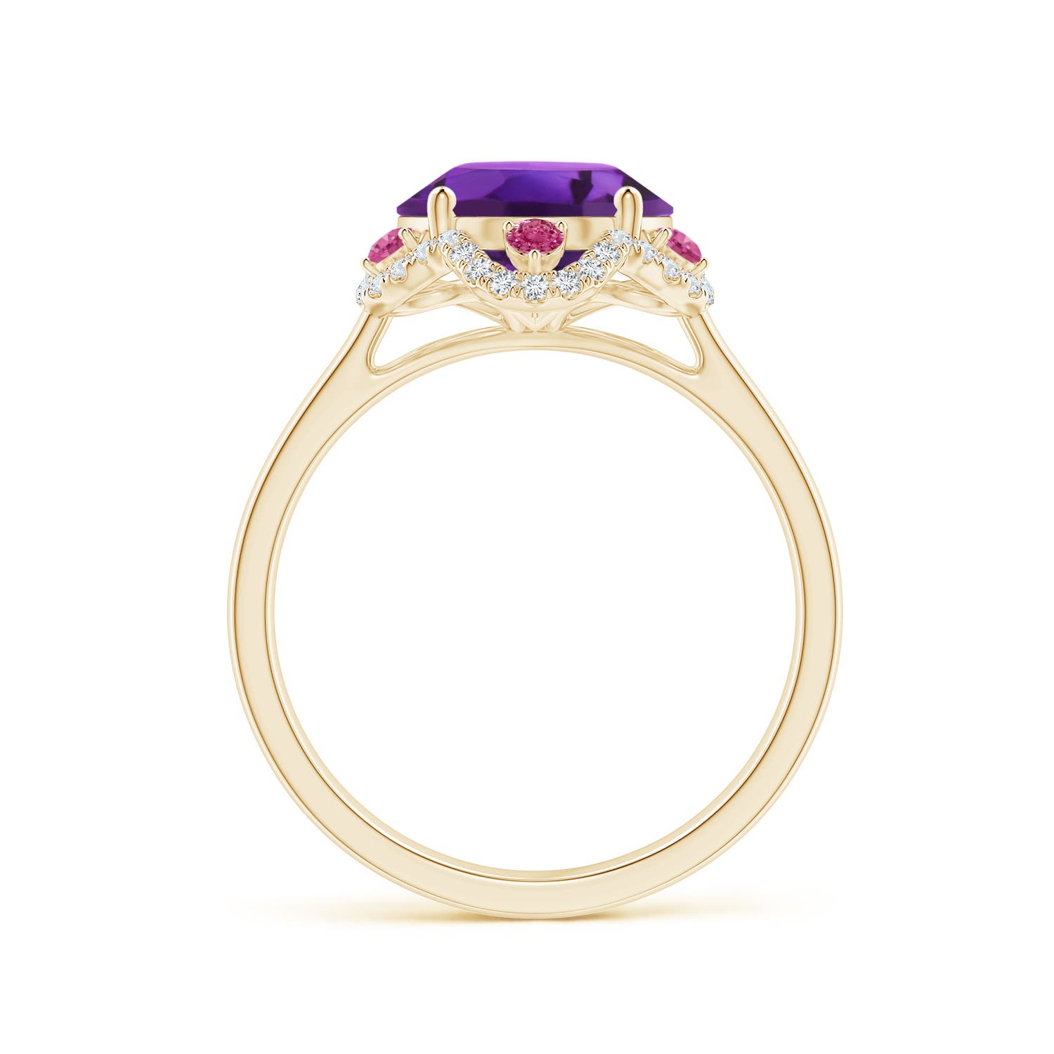 AAAA - Amethyst / 3.48 CT / 14 KT Yellow Gold