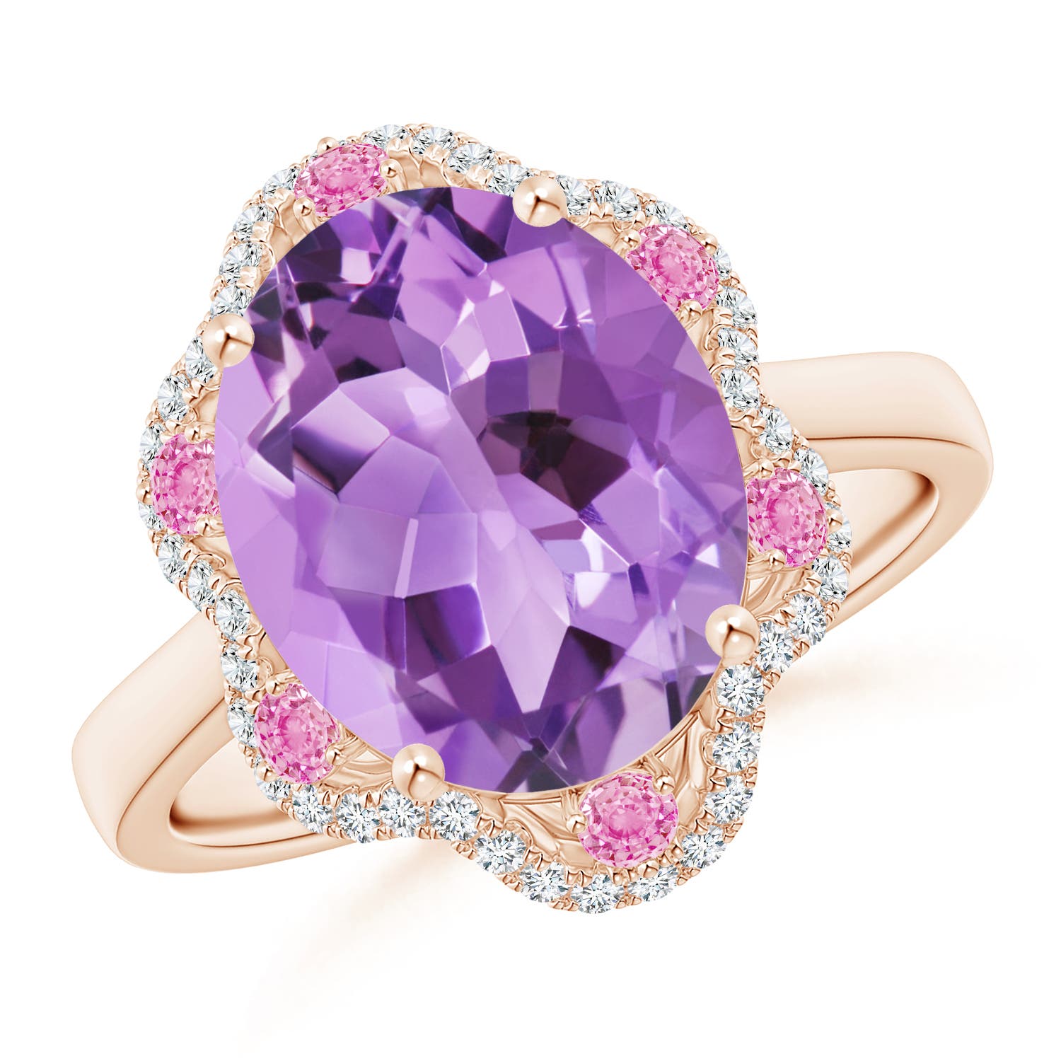 A - Amethyst / 4.76 CT / 14 KT Rose Gold