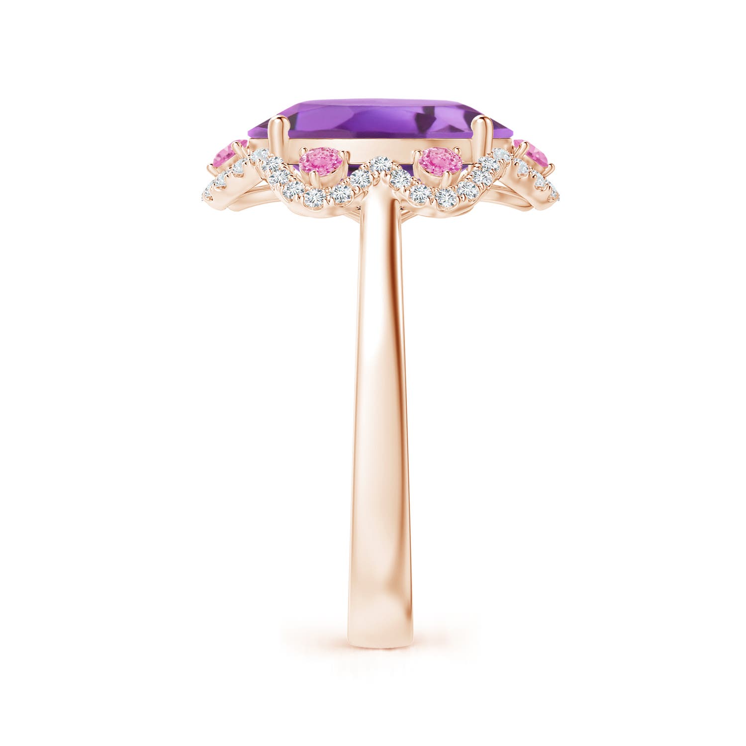 A - Amethyst / 4.76 CT / 14 KT Rose Gold