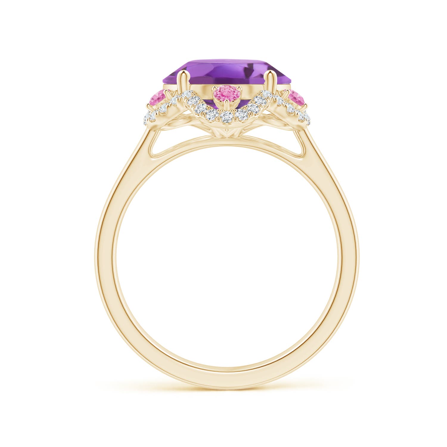 A - Amethyst / 4.76 CT / 14 KT Yellow Gold