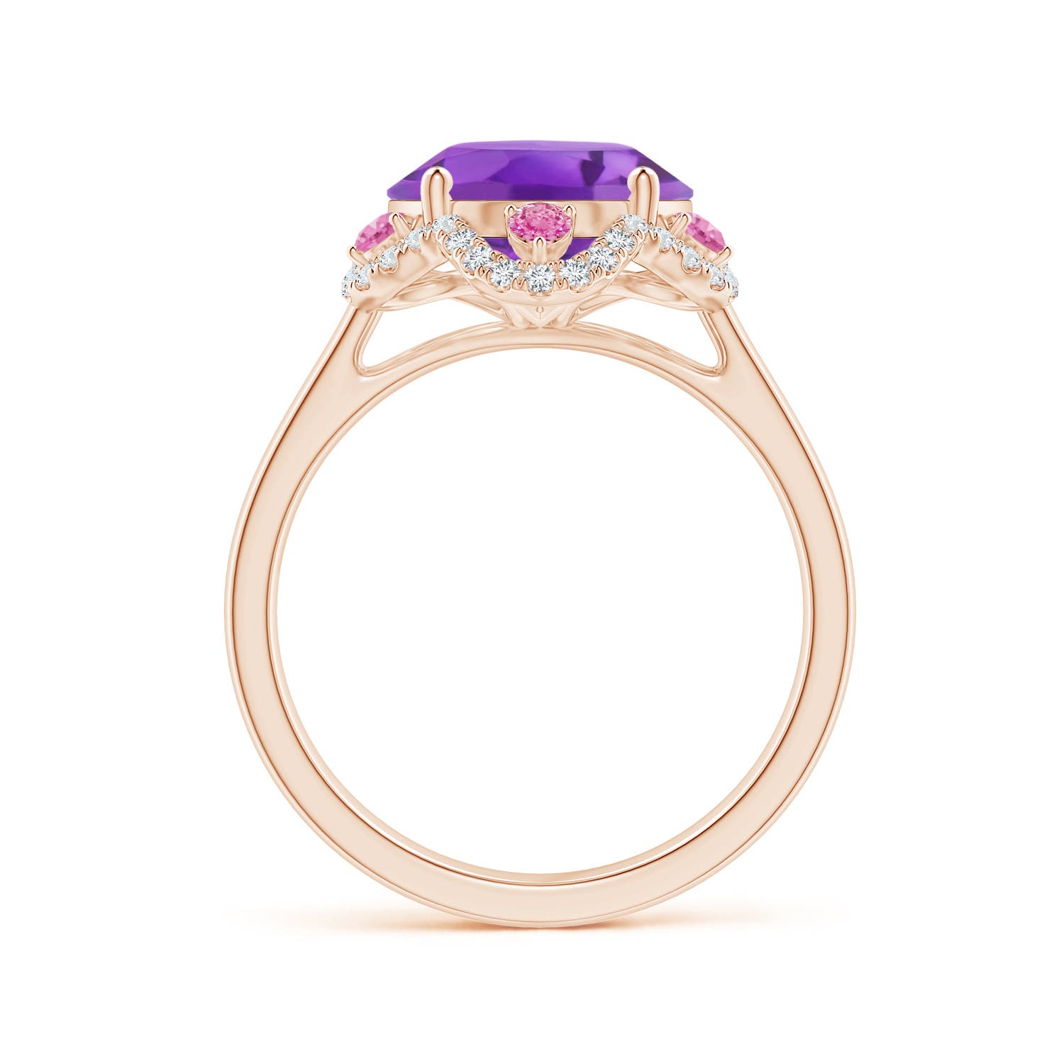 AA - Amethyst / 4.76 CT / 14 KT Rose Gold