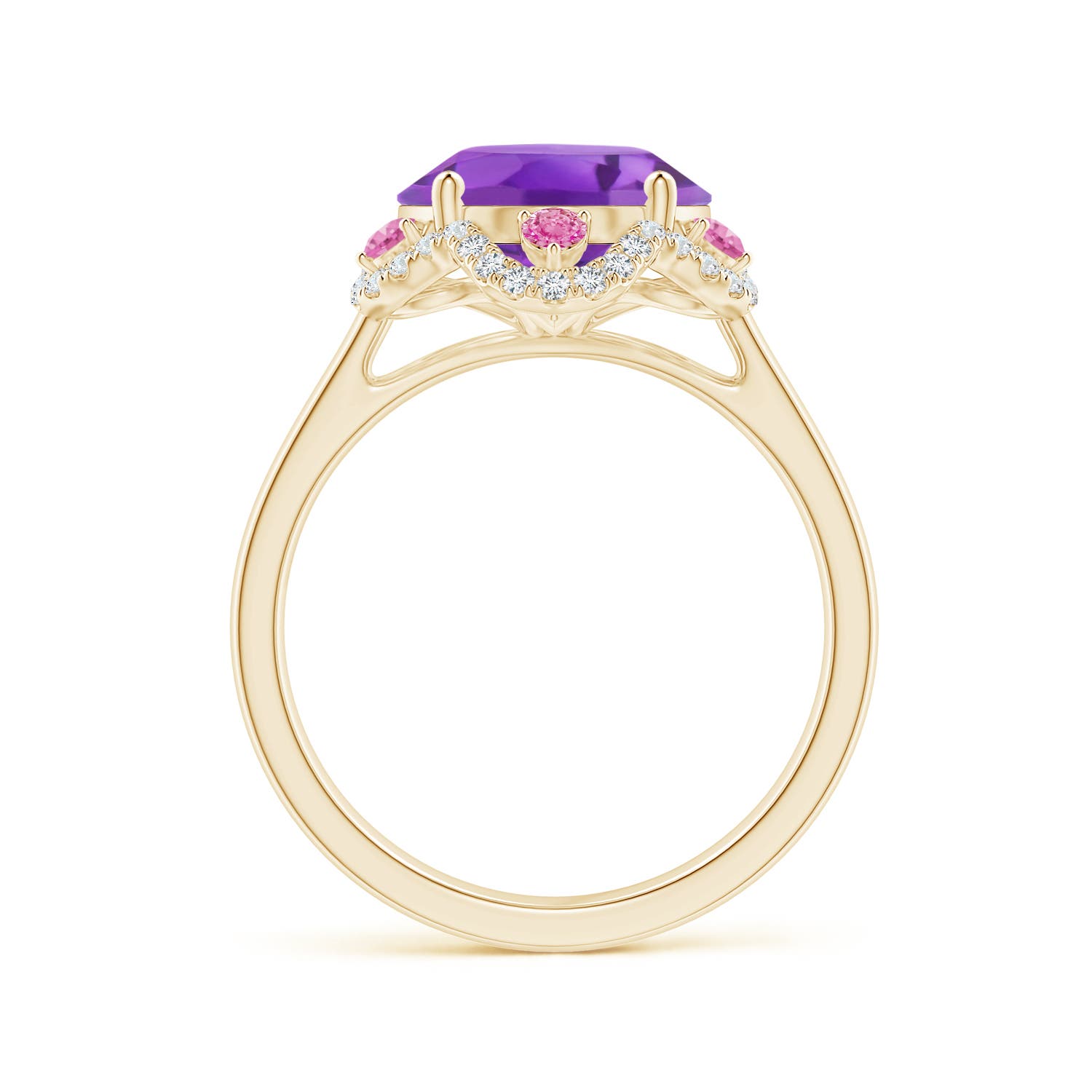 AA - Amethyst / 4.76 CT / 14 KT Yellow Gold