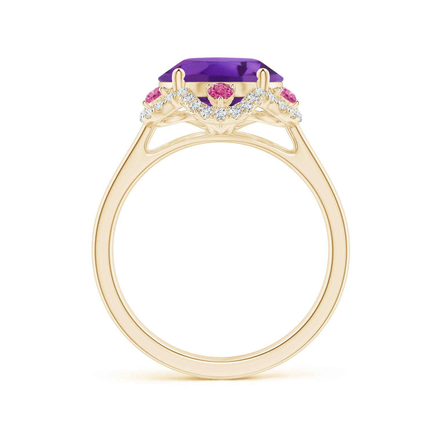 AAA - Amethyst / 4.76 CT / 14 KT Yellow Gold