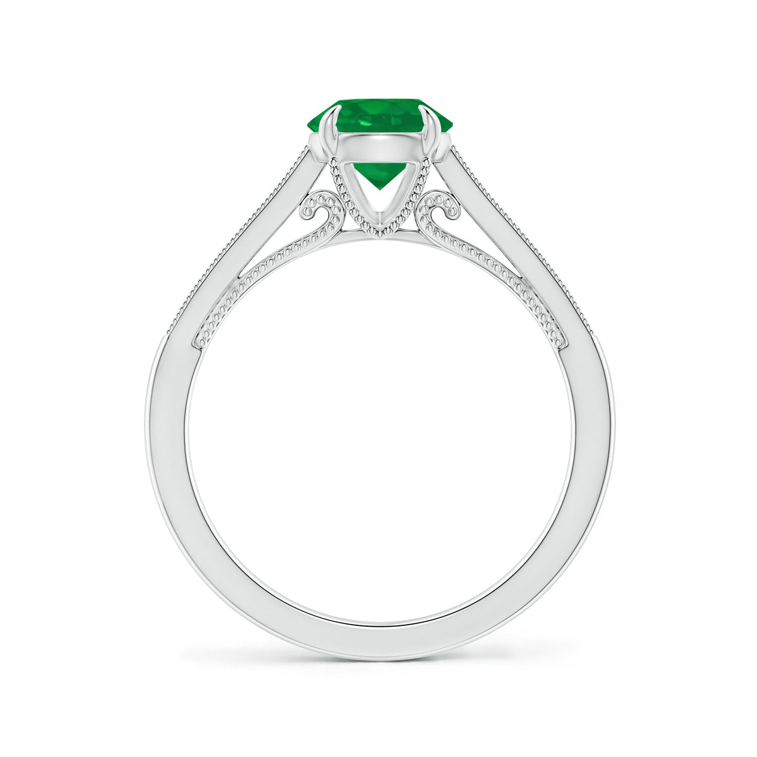 AA - Emerald / 1.08 CT / 14 KT White Gold